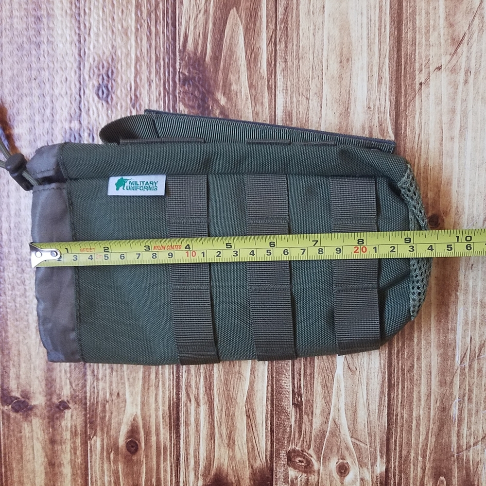 Military Uniforms Olive Green Tactical MOLLE Water Bottle Pouch NWOT Hiking Camp - Picture 8 of 10